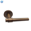 Acabados especiales Juego de cerradura con manija de palanca de puerta interior de acero inoxidable de bronce antiguo moderno