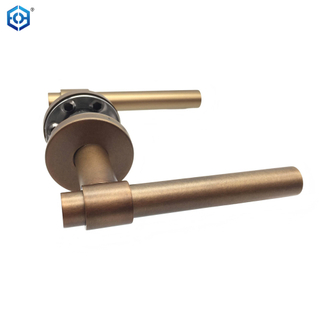 Acabados especiales Juego de cerradura con manija de palanca de puerta interior de acero inoxidable de bronce antiguo moderno