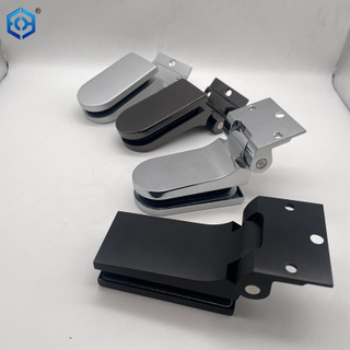 Silventa de aluminio plateado a la bisagra de pivote de vidrio de pared para puerta de vidrio interior 