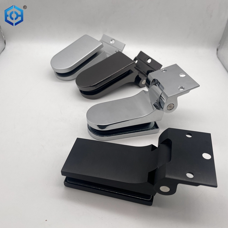 Silventa de aluminio plateado a la bisagra de pivote de vidrio de pared para puerta de vidrio interior 