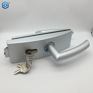 Cerradura de puerta de vidrio de 8-12 mm con cilindro de marco de madera y llaves para acero y aluminio