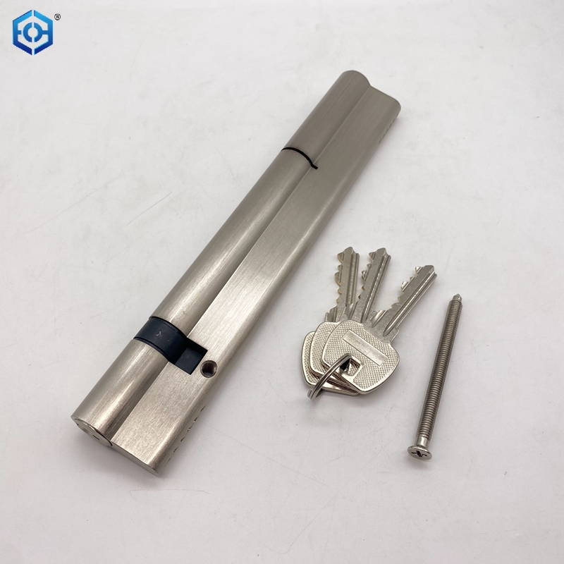 Alta seguridad Long Euro Brass Offset Double Open Key Cylinder