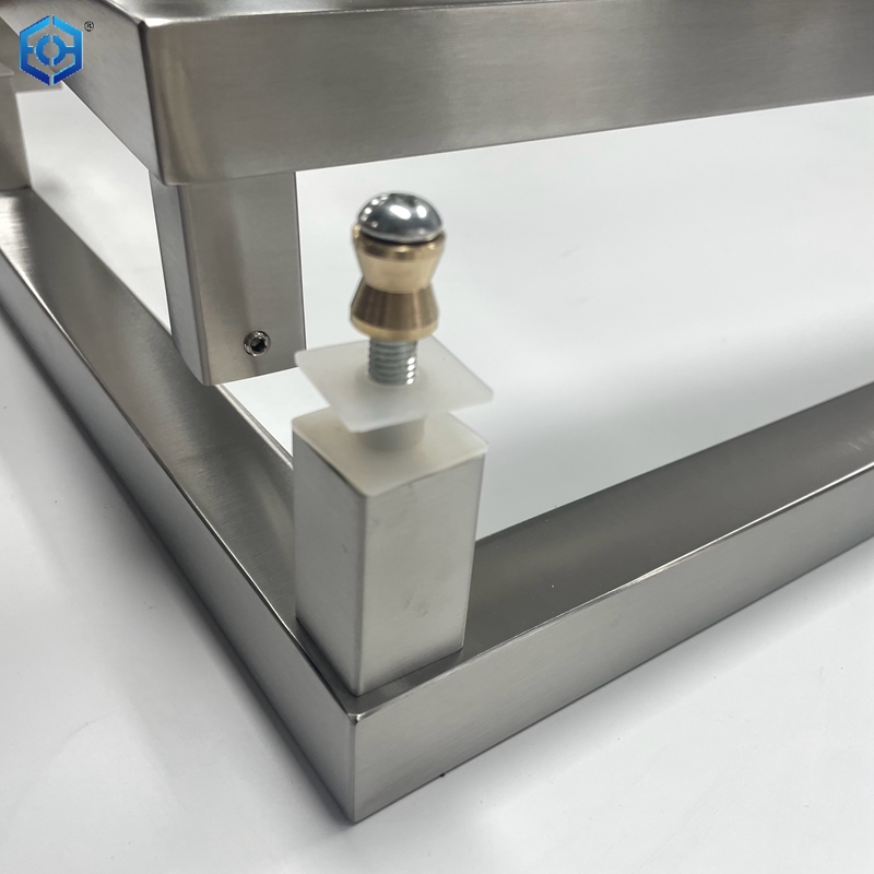 manija de la puerta de vidrio cuadrado