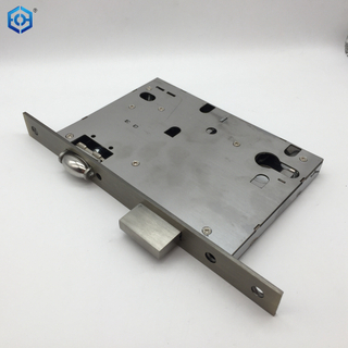 Cuerpo plateado cuadrado resistente modificado para requisitos particulares de la cerradura de puerta de embutir del rodillo de 90m m