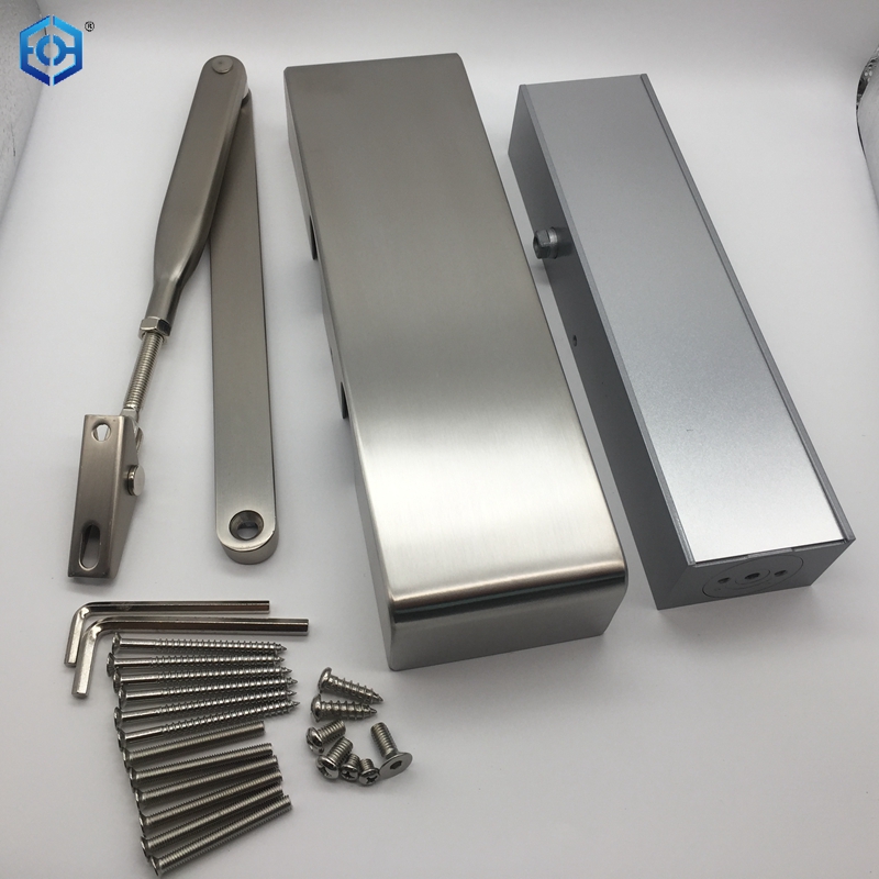 Cierrapuertas montado en superficie de la cubierta del acero inoxidable del brazo de soporte del acero inoxidable