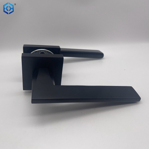 Nuevo diseño Manijas de puerta interior universal de aluminio negro Matt Matt 