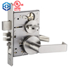 Estándar American UL Entrada ANSI ANSI Estilo americano Lock de puerta de mortaja de servicio pesado para la cerradura de la puerta del corredor de apartamentos