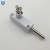 Puerta de patio corrediza blanca multiusos con llave y cerradura de perno