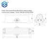 CE Satin Silver ajustable a 3 horas de fuego con calificación de fuego superior para puertas de madera interior de metal