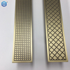 Tirador de puerta de vidrio de bronce antiguo metálico de aluminio
