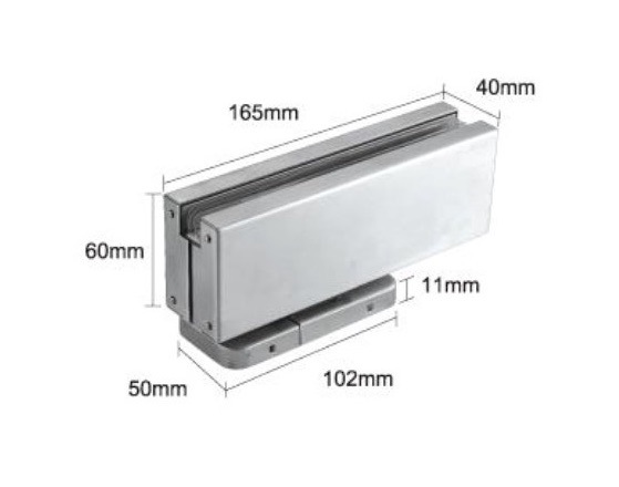 Acero Inoxidable (DL888) SSS Sin Muelle de Montaje de Superficie Muelle de Piso para Puerta de Vidrio