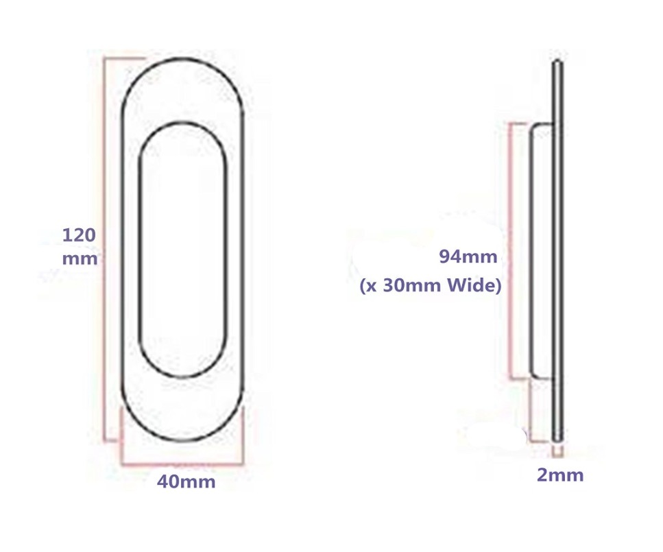 Manija de acero inoxidable de los muebles del SSS 304 de plata (CH-950)