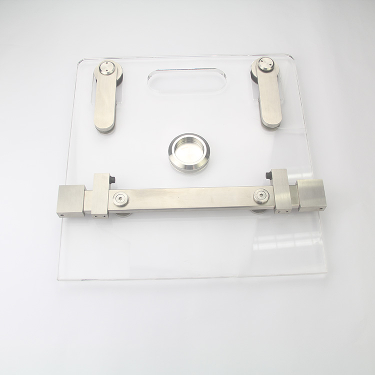 Montaje de puerta corrediza de vidrio para montaje en techo superior