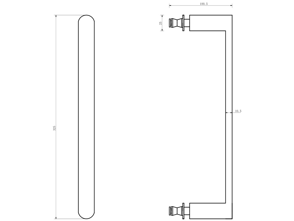 gu&iacute;a de taladro para tirar de la puerta