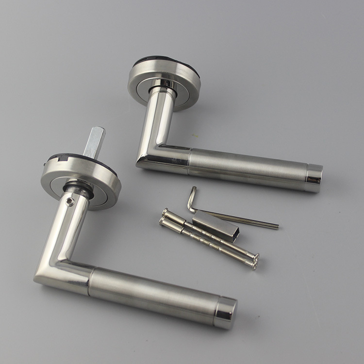 Manija de puerta de acabado gemelo mitrado