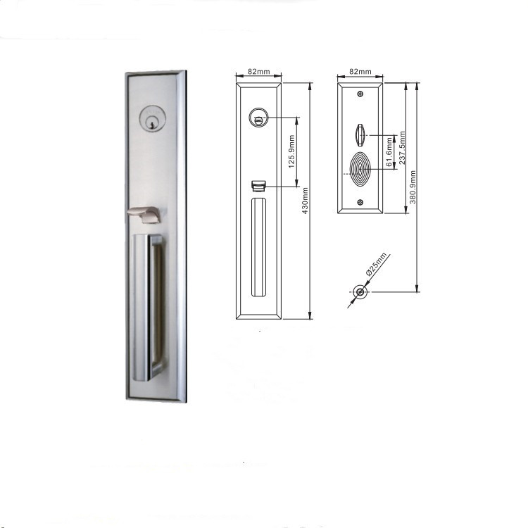 Cerradura de puerta moderna para el hogar, cerradura de manija de puerta de  aleación de zinc, cerraduras de puerta para interiores, cerradura de