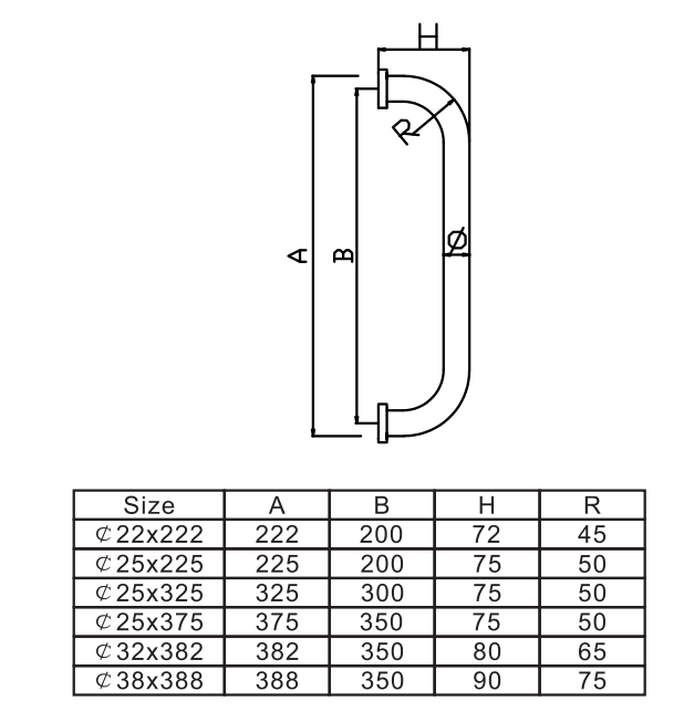 YUANQIAN Tirador de puerta de ducha ABS cromado  145 mm (14,5 cm) de  agujero a agujero (Model-1) : : Bricolaje y herramientas