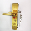 Bloqueo de puerta de puerta de acero inoxidable de estilo sudeste asiático de oro