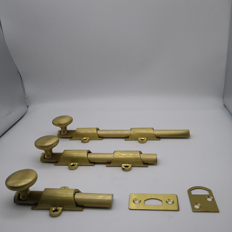 perno de puerta plano de lat&oacute;n