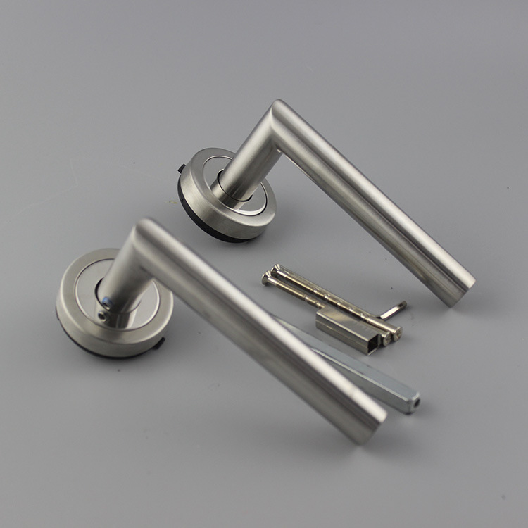 acabado Mango de puerta de tubo cepillado