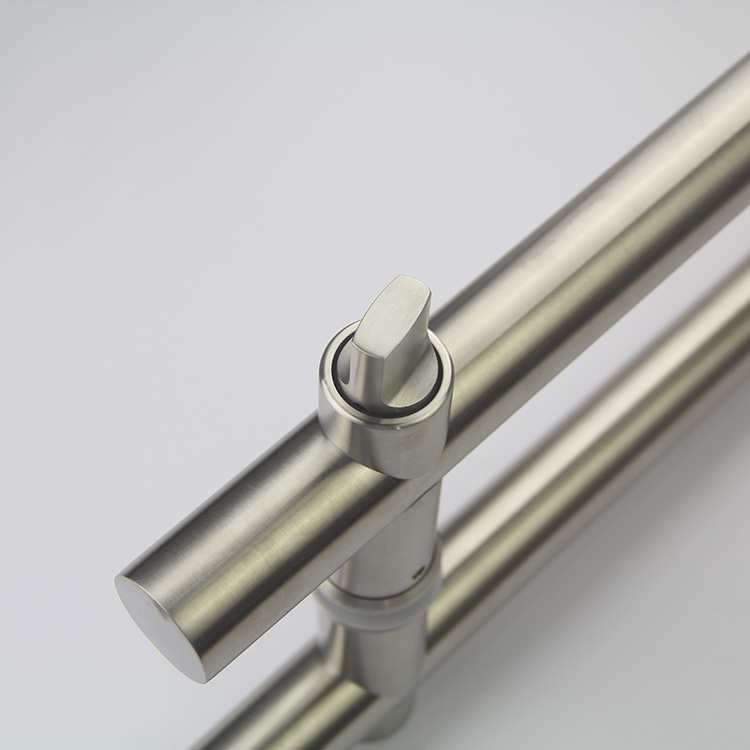 pestillo de puerta de vidrio y manijas de palanca