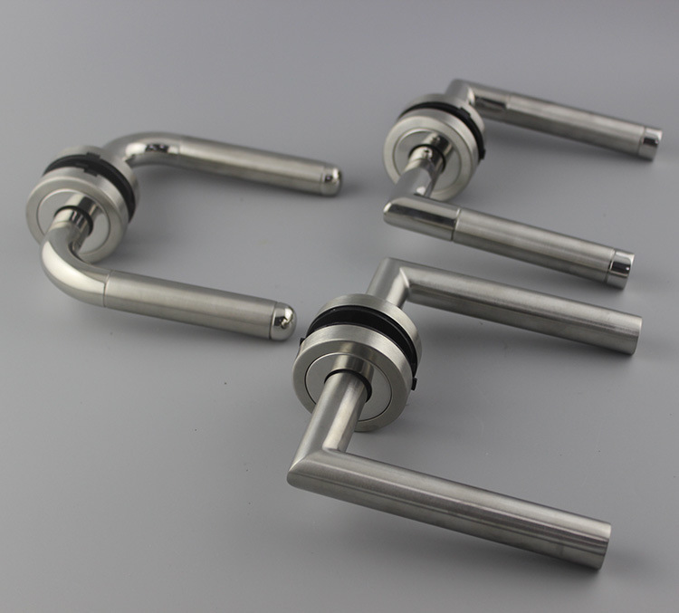 Manija de la puerta de palanca con manija de l&aacute;pices de punto muerto con ojo de teclado BB con base de pl&aacute;stico