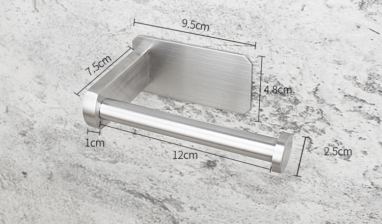 soporte de papel higi&eacute;nico de n&iacute;quel cepillado