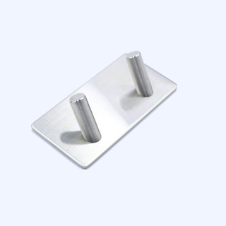 3M adhesivo adhesivo titular de la llave pared cocina baño organizador doble gancho de suspensión ganchos de puerta de acero inoxidable