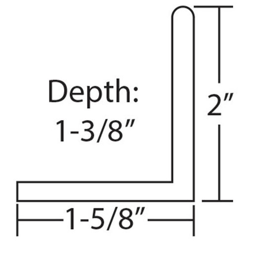 Tama&ntilde;o de la gu&iacute;a del piso de la puerta corrediza