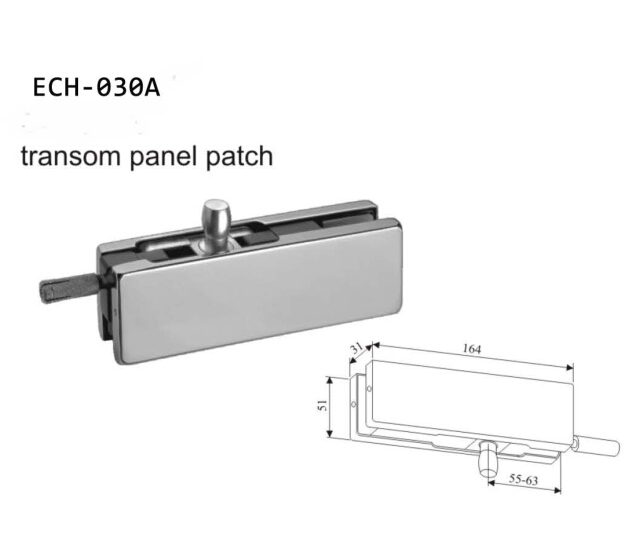 pivote superior de la puerta de cristal