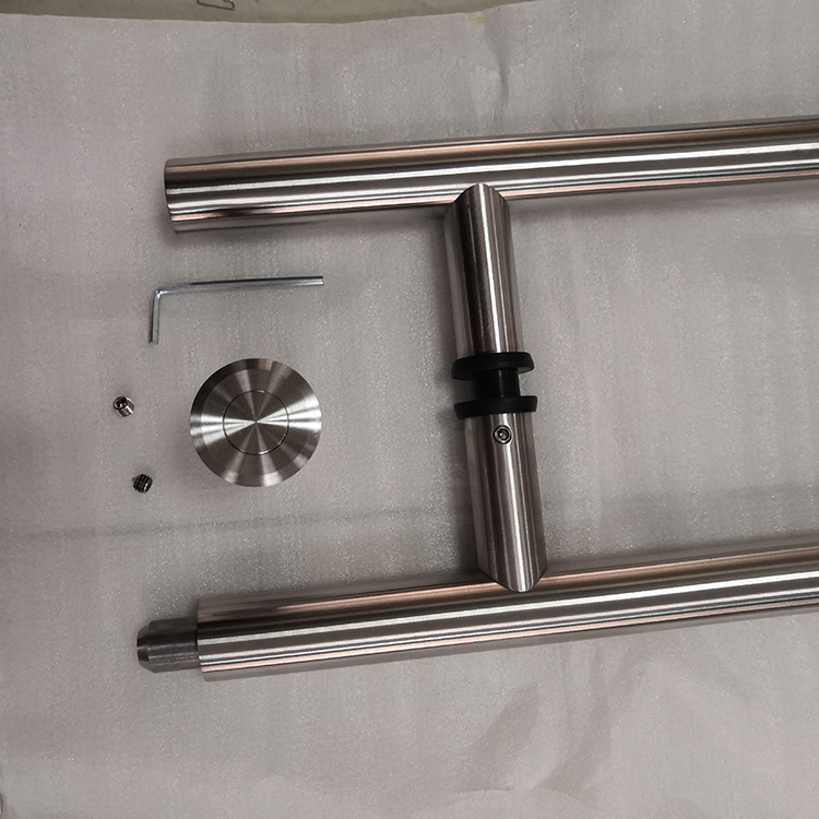 Tirador de puerta de vidrio de acero inoxidable